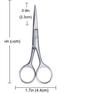 Verceys Hair Cutting Scissor For Eyebrow Moustache Trimming Beard Trimming (Silver 4-inch) Carbon Antistatic Comb (No 980) Beard Comb Shaper (1 Small Scissor And 1 Comb) view 2