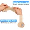 12 Pack Self Adherent Cohesive Wrap Bandages 2 Inches X 5 Yards,First Aid Tape, Elastic Self Adhesive Tape, Athletic, Sports wrap Tape, Bandage Wrap for Sports, Wrist, Skin Colour Athletic Tape view 3