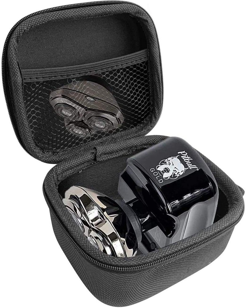 FitSand Hard Case Compatible for Skull Shaver Pitbull Gold PRO Electric Razor Rotary Shaver