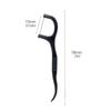 Charcoal Floss Picks Dental Floss Picks with 4 Travel Handy Cases 240 Count Flossers view 3