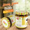 Add me Heeng nimbu ka achar 500g, Sweet and Sour Hing Lemon Lime Pickle Without Oil 500 gm Glass Pack view 4