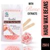 GutarGoo Painless Brazilian Hair Removal Hard Film Hot Wax Beans for Stripless Body Waxing at Home with free spatula (Soothing Pink Rose, 250g) view 2