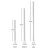 Ezprogear 8 mm 5.75 Inch Short Stainless Steel Reusable Drinking Wide Straw 8 Pack Short Straw with Silicone Tips and Canvas Bag (8 Short) view 2