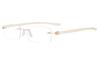 Eyekepper Small Lenes Rimless Reading Glasses Women - Frameless Reader Eyeglasses for Men Reading with Yellow Arms +4.00 view 1