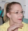 Eyekepper Small Lenes Rimless Reading Glasses Women - Frameless Reader Eyeglasses for Men Reading with Yellow Arms +4.00 view 2