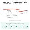 Eyekepper Small Lenes Rimless Reading Glasses Women - Frameless Reader Eyeglasses for Men Reading with Yellow Arms +4.00 view 3