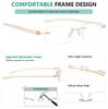 Eyekepper Small Lenes Rimless Reading Glasses Women - Frameless Reader Eyeglasses for Men Reading with Yellow Arms +4.00 view 4