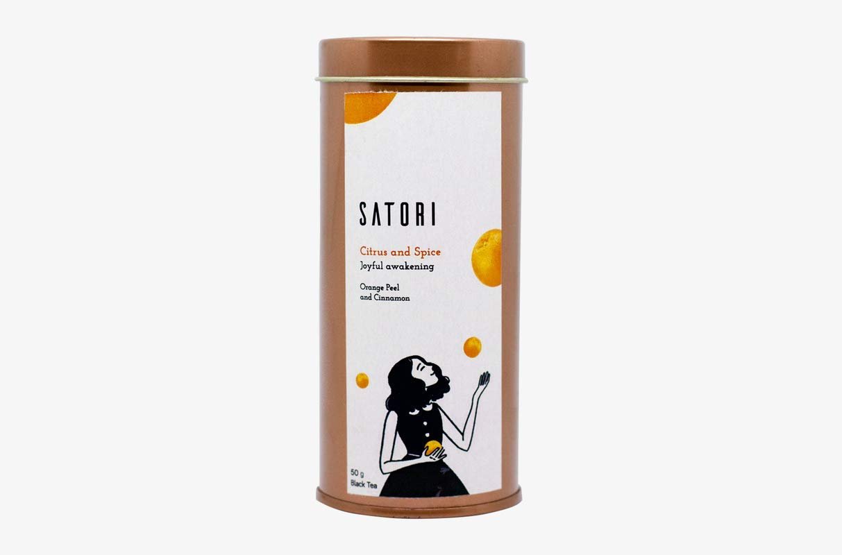 Satori Citrus & Spice Green Tea A Joyful Awakening with Orange & Cinnamon 50g