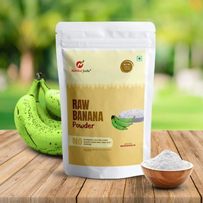 Nutribud Foods Raw Banana Powder (Kerala Nendran Banana) - Gluten-Free | Natural Ingredients | Pack Of 1, 200G
