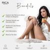 Rica Aloe Vera Liposoluble Painless Hair Removal Wax For Men & Women| Quick & Easy Tan Removal Waxing for Sensitive Skin| Pack of 2 view 3