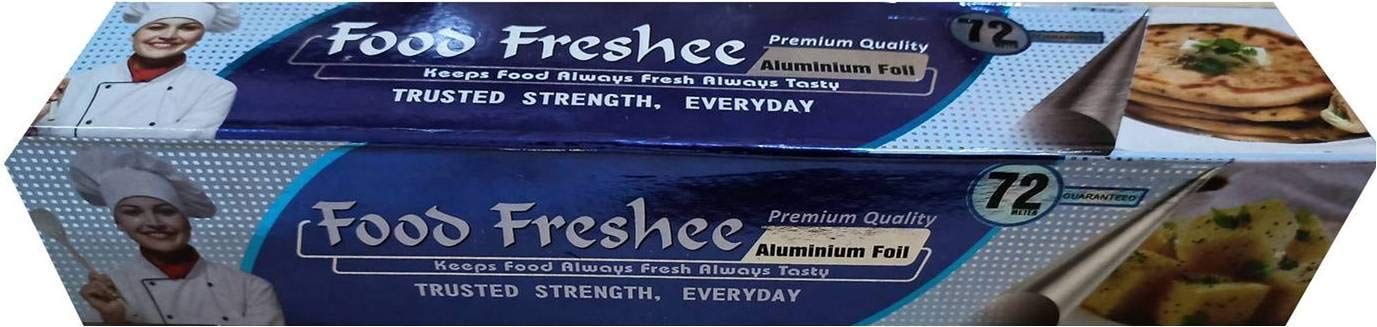 Bharat Sales Corp. Silver Foli & Aluminium Foil - 72 m (11 Microns) (Pack of 2)
