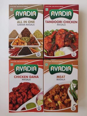 Avadia non veg combo (meat masala, all in one masala, chicken dana masala, tandoori chicken masala) - 50 grm (50)