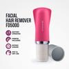 Havells Lady Facial Hair Remover | Rotary Blades for Clean and Smooth Touch for Upper Lips, Chin & Cheeks | Wet & Dry Use | Battery Powered | Mirror Included | Hot Pink | FD5000 view 3