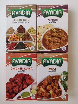 Avadia non veg masala combo(meat masala, all in one masala, chicken dana masala, nihari masala)