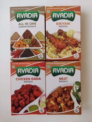 Avadia non veg combo(meat masala, all in one masala, chicken dana masala, biriyani masala) - 50 grm