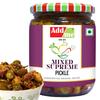 Add me Rajasthani Mix Achar 500gm, Homemade Mixed Supreme Mango Chilli Lemon Carrot ker Ginger karonda lasoda Fruit Pickle 500 gm Glass Jar view 1