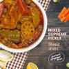 Add me Rajasthani Mix Achar 500gm, Homemade Mixed Supreme Mango Chilli Lemon Carrot ker Ginger karonda lasoda Fruit Pickle 500 gm Glass Jar view 4