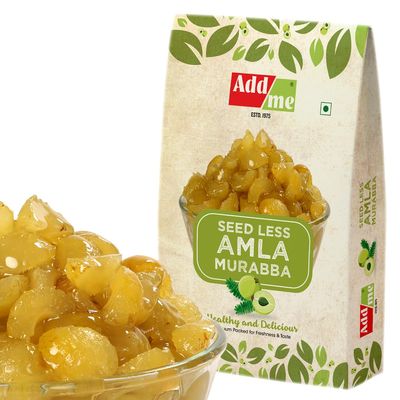 Add me Seedless Dry Amla Murabba Fine Quality Fresh 750G Vacuum Pack Without Sugar Syrup Natural Candy Immunity boosters
