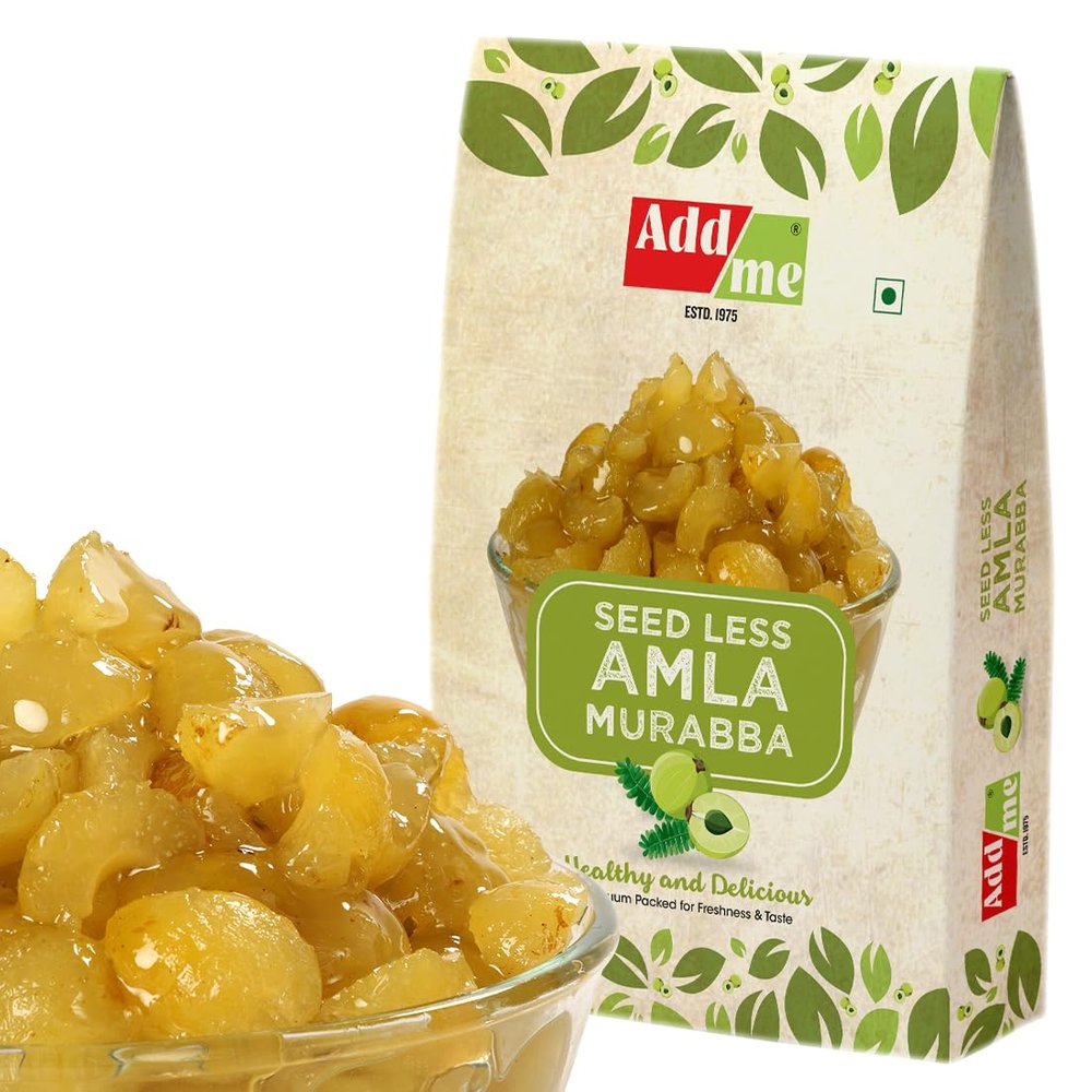 Add me Seedless Dry Amla Murabba Fine Quality Fresh 750G Vacuum Pack Without Sugar Syrup Natural Candy Immunity boosters