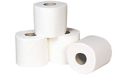 Dhwani Enterprise Toilet Paper Roll 4400 cm 2 Ply (Pack of 12) WITH CHECK DUSTER CLOTH FREE