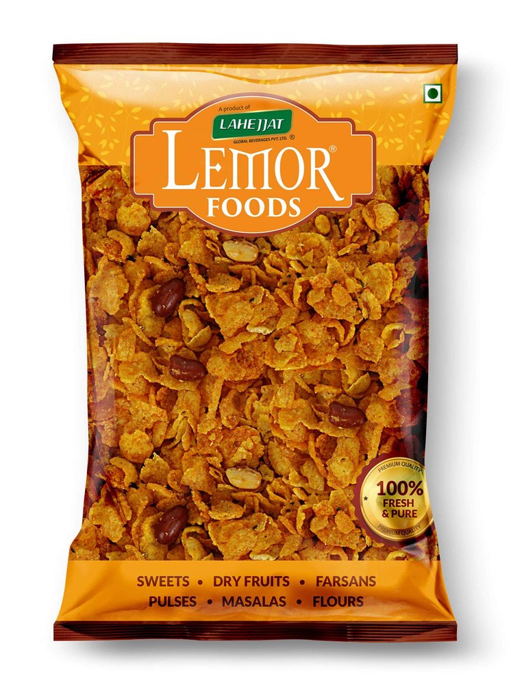 LEMOR Special Corn Chivda (Makai) (400 g, 2 Packs of 200g) | Namkeen Snacks for foodie Indians