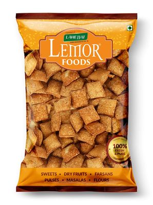 LEMOR Shakkarpara (500 g, 2 Packs of 250g) | Namkeen Snacks for foodie Indians