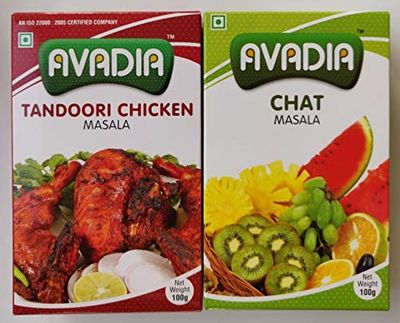 Avadia Non Veg Combo(Tandoori Masala, Chat Masala) - 100 grm