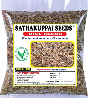 3V Products: Sathakuppai Seeds 400g | Dill Seeds | Suwa Seed| Pencedanum Grande