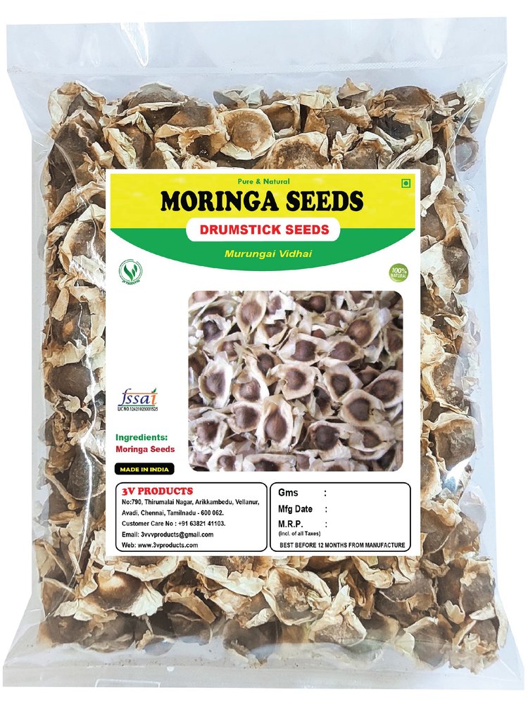 3V PRODUCTS Moringa Seed 300g | Drumstick Seed | Murungai Vidhai | Moringa Oleifera