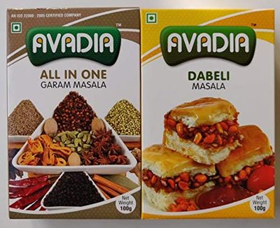 Avadia veg combo(dabeli masala, all in one masala) - 100 gram,Authentic Flavor,Original Kutchi-style
