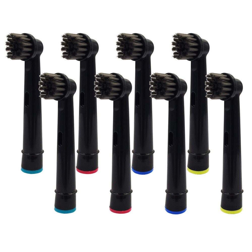 Lezhisnug 8pcs Charcoal Toothbrush Heads for Electric Toothbrush for Professional Care/Professional Care SmartSeries/TriZone, Compatible with Pro1000 Pro3000 Pro5000 Pro7000