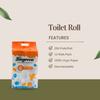 Biogreen Virgin Soft Toilet Bathroom Roll Multipurpose (6 in 1) 2 Ply 250 Sheet Per Roll | Natural, Safe, Hygienic view 2