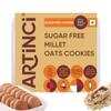 Artinci Zero Sugar Millet Oats Cookies, Sugar Free cookies for diabetics, No Maida, No Palm Oil, High Fiber Digestive Biscuit for kids and adults, As Seen on Shark Tank India - 185g (Pack of 1) view 1