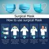 3 Ply Disposable Face Mask Universal Breathable & Comfortable Non Surgical Safety Mask with Earloop & Nose Pin (75 Pcs) view 2