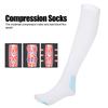 Compression Socks, Knee-High Socks Varicose Veins Socks Healthcare Socks with Inspect Toe Hole, Flexibility, Durability for Blood Circulation(L) view 3