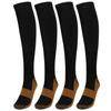 2Pair Sport Compression Stockings, Ankle Protection Copper Fiber Calf Thining Sleeves Compression Socks with Lightweight Breathable material(L/XL) view 1