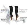 2Pair Sport Compression Stockings, Ankle Protection Copper Fiber Calf Thining Sleeves Compression Socks with Lightweight Breathable material(L/XL) view 3