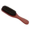 Men Professional Beard Brush, Beard Grooming Brush, Synthetic Hair Brush and Wooden Comb for Shaving Beard, Salon Appliance Tool view 1