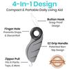 Button Hook (with Finger Hole) (Black) view 3