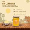 SWARNAMRIT Organic A2 Bilona Gir Cow Ghee|500 Ml|Traditional Bilona Method|Cultured|Premium|Immunity Booster|Pure|Natural|Healthy|Fresh|Lactose&Gluten Free|Keto Friendly|Glass Bottle view 3