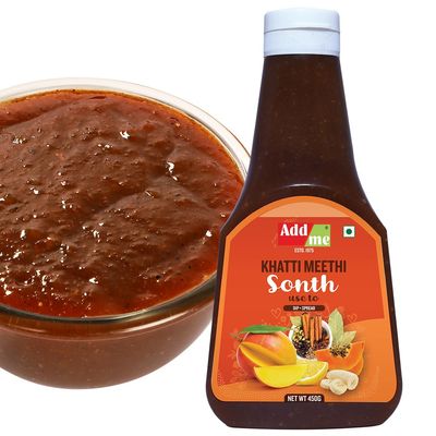 Add me Khatti Meethi Sonth Chutney 450gm Sweet Sauce and dips pani Puri Chatni for chaat | Tangy Sauce for Chaat, Pani Puri