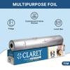 Claret 9+2 Meter Kitchen Paper Foil Roll - Durable & High-Quality Cooking Foil for Food Wrapping and Baking - Pack of 1 view 2
