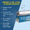 Claret 9+2 Meter Kitchen Paper Foil Roll - Durable & High-Quality Cooking Foil for Food Wrapping and Baking - Pack of 1 view 3