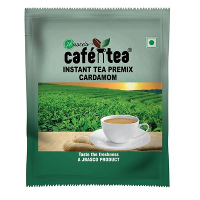 Cardamom Tea | Caf N Tea Instant Cardamom Tea Premix Powder Sachets- 14g [Pack of 15]