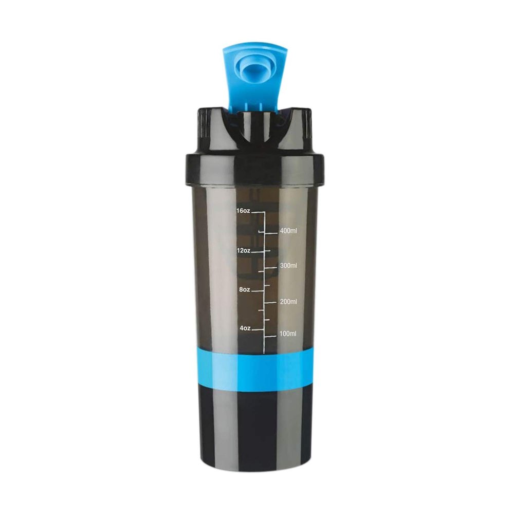 BSPA shake me tab water bottle Gym Protein & Supplement Shaker Bottle 500 ml Shaker blue