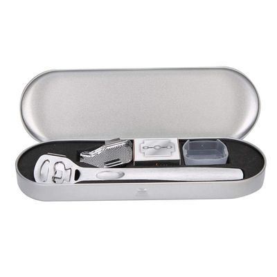 Callus Shaver Set, Pedicure Set, Foot File Pedicure Set, Precision Pattern Foot File Pedicure Set for Exfoliate Dead Skin Manicure Foot Care(Silver foot planer set)