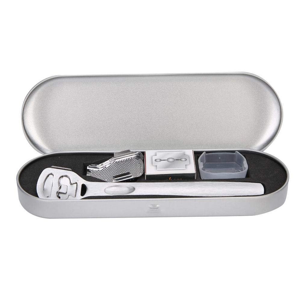 Callus Shaver Set, Pedicure Set, Foot File Pedicure Set, Precision Pattern Foot File Pedicure Set for Exfoliate Dead Skin Manicure Foot Care(Silver foot planer set)