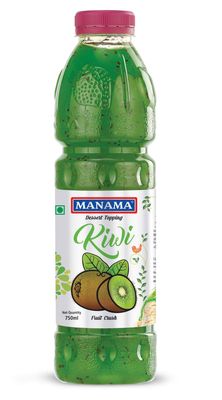 Manama Kiwi Crush | 750ml | Fruit Topping for Ice Creams, Cakes, Pastries and Shakes
