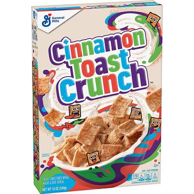 General Mills Cinnamon Toast Crunch, Cereal with Whole Grain, 12 Oz, 2 Pack
