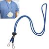 2 Pack - Adjustable Length Face Mask Lanyard - Handy & Convenient Safety Mask Holder & Hanger - Comfortable Around The Neck Facemask Rest & Ear Saver - Easy On & Off by Specialist ID (Royal Blue) view 1